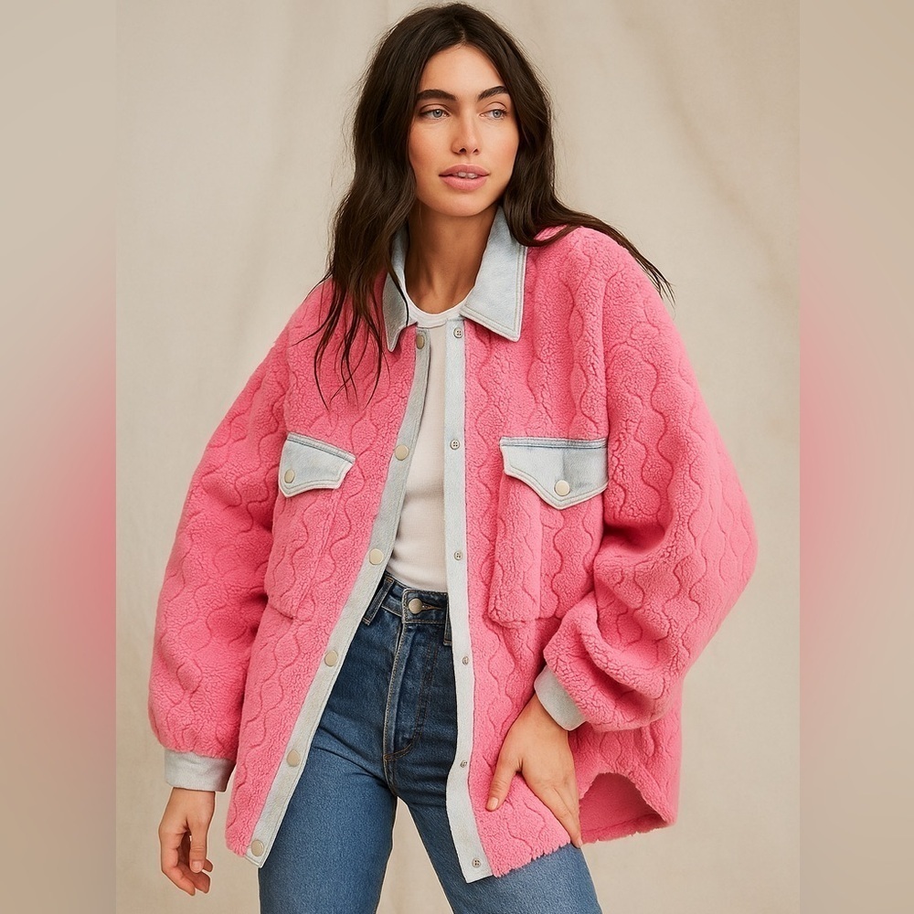 Pink Quilted Women's Jacket - Picture 1 of 4